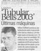 Tubular Bells 2003 Newspaper Article (0) Comentarios